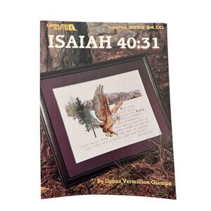 Vintage Isaiah 40:31 Cross Stitch Pattern #2569 1994 LEISURE ARTS Eagle Outdoors